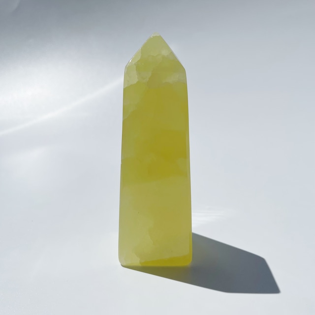 イエローカルサイト タワー型04◇Yellow Calcite◇パワーストーン・天然石・鉱物