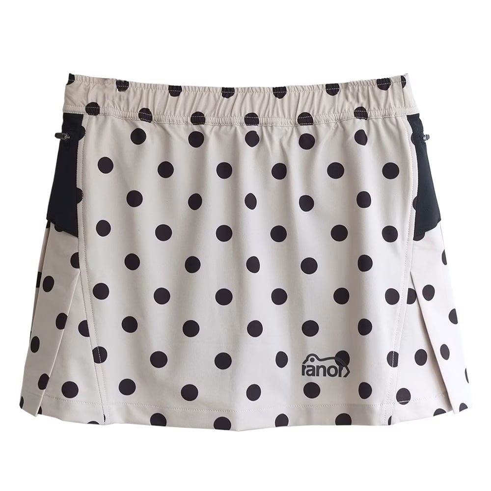 ranor(ラナー) DOT PLEATS SKIRT BEIGE