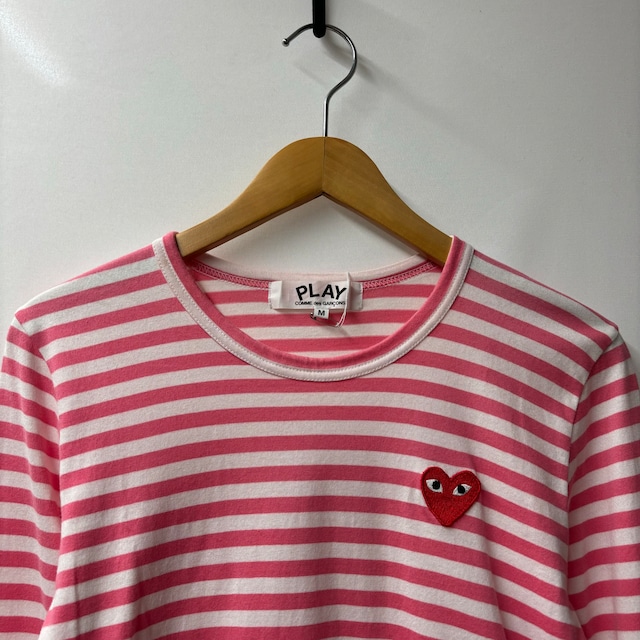 Play Comme des Garçons ボーダーロンT Tee プレイ　コムデギャルソン