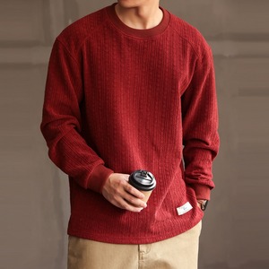 ジャカードカジュアル長袖Tシャツ 220270