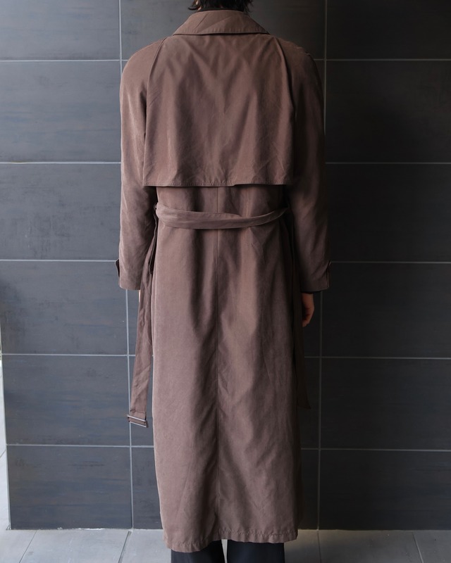 Fly front bal collar coat