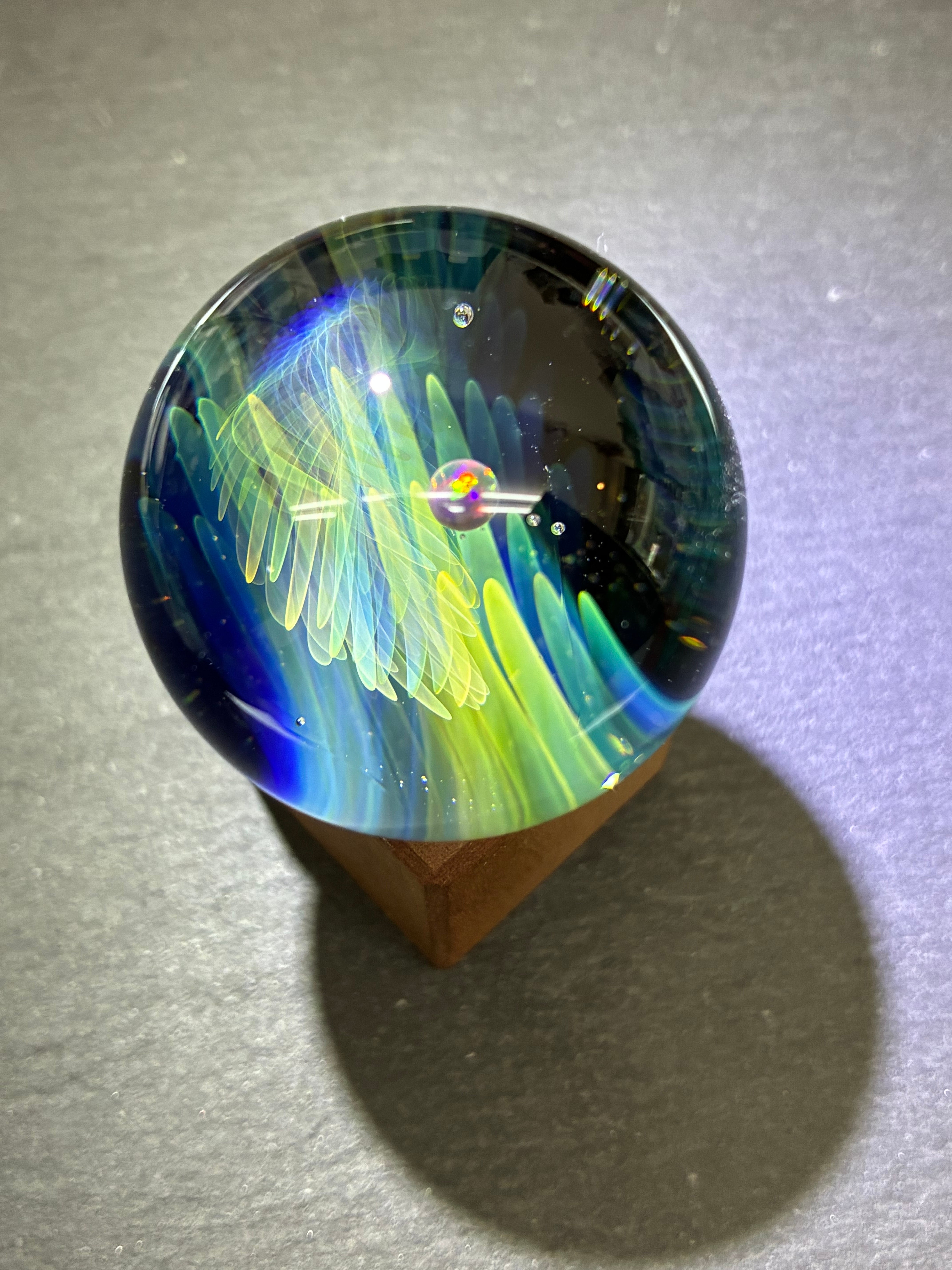 ボヘミアガラス モーゼル Moser 花瓶 フラワーベース プラム