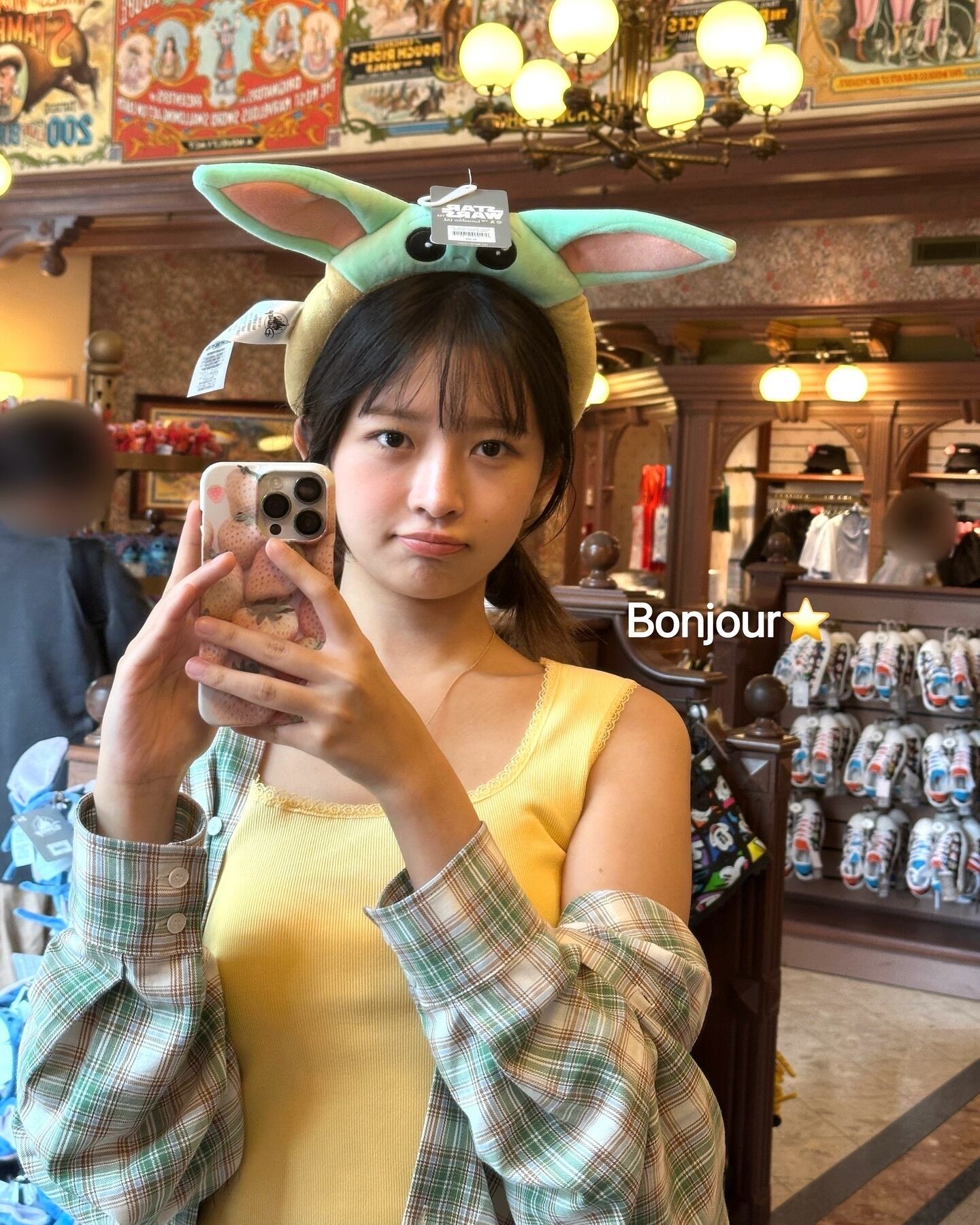 再入荷！☆IVE レイ 着用！！【SETUPEXE】OVER CHECK SHIRT / GREEN