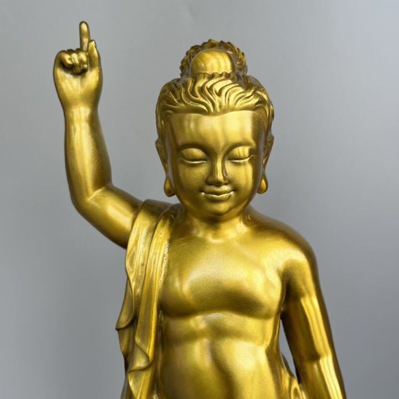 置物 オブジェ 風水 誕生仏 仏陀王子像 釈迦牟尼 釈迦 お釈迦様 生誕