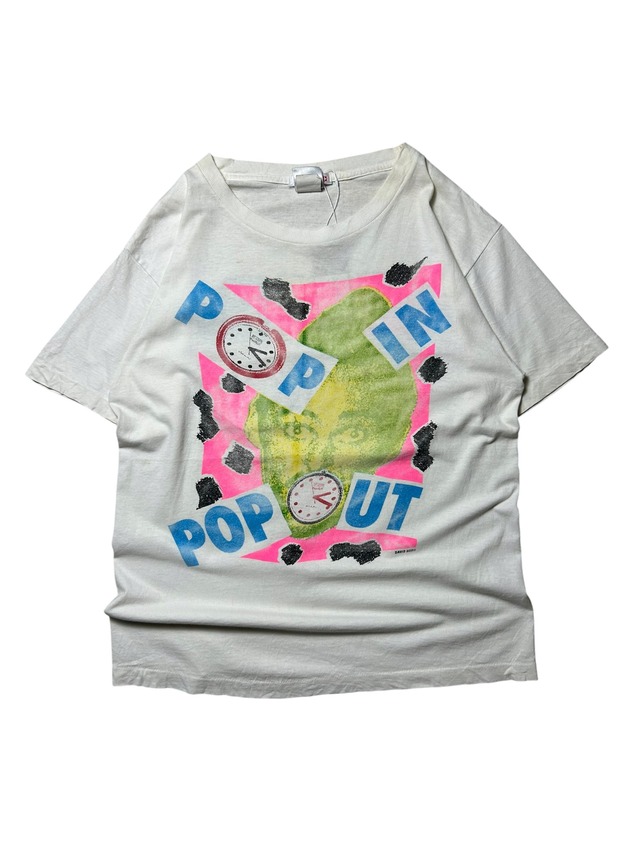 ［90s］Swatch Pop Art Clock Face Portrait Graphic T-shirt S