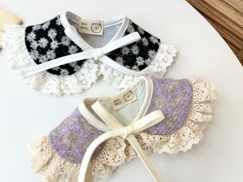 floral cape S ~ L / 犬用 ケープ レース 花柄 アクセサリー 首輪 バンダナ ドッグウェア スカーフ 可愛い 小型犬 中型犬