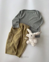 韓国子供服 / 26Autumn / Aosta / ボートネックTシャツ / 秋服 *S~XXL*