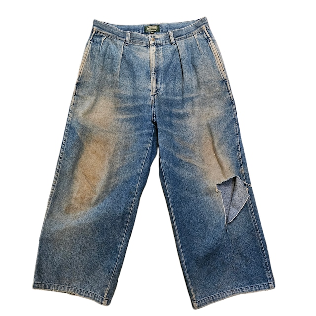 80-90s POLO COUNTRY DAMAGED DENIM PANTS【DW797】