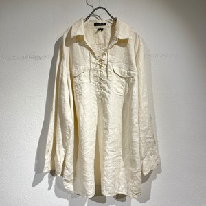 LAUREN used linen tunic shirt