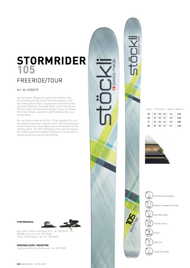 18'-19'｜STORMRIDER 105 / XM13 silver-black