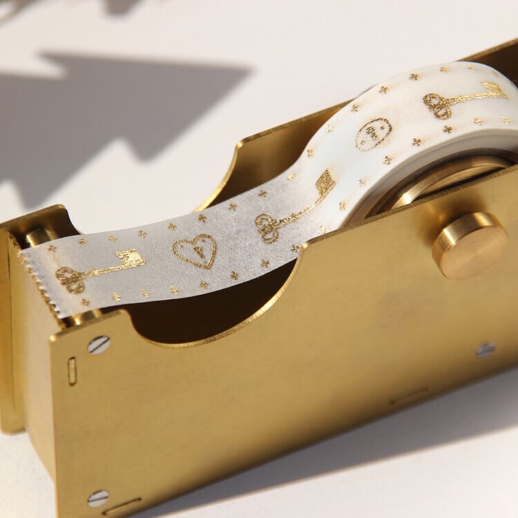 BOKI】マスキングテープ Letterpress Gold Foil Masking Tape [Vintage