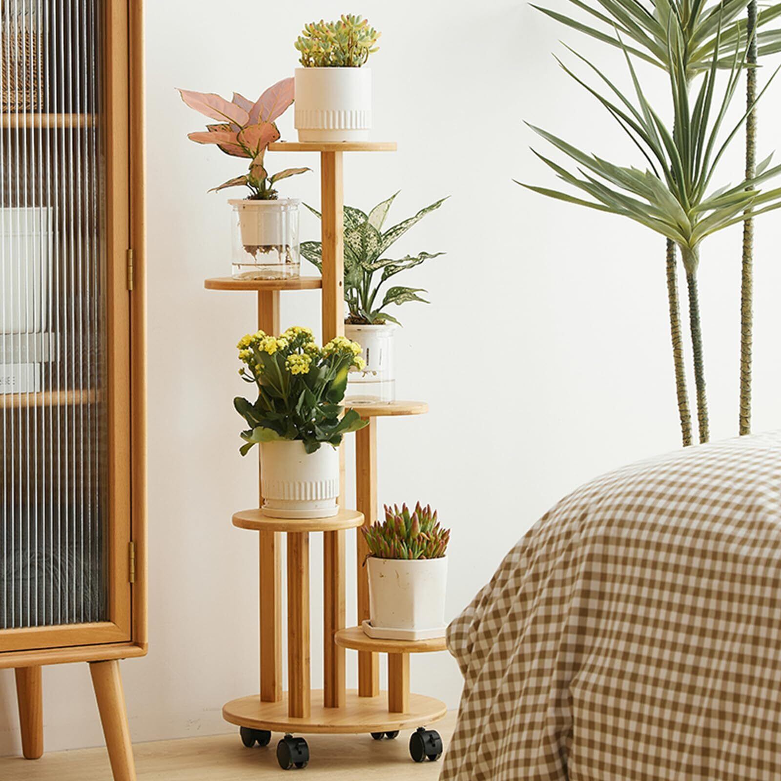 リビングアウト(Living Out) アイアンプランタースタンド ラティス付き 3段タイプ リビングアウト(Living Out) アイアンプランタースタンド ラティス付き