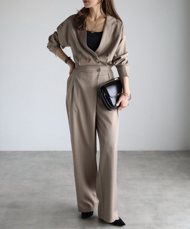 テーラーカラーオールインワン【p-20243】.