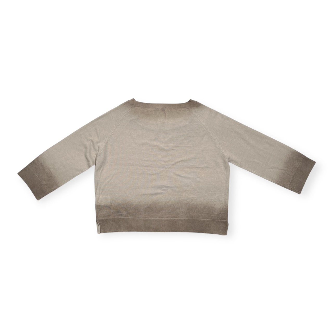 ETRO エトロ カシミヤ × シルク混 ハイゲージ ニットセーター カットソー サイズ 40 /グレー系/イタリー製/エトロジャパン