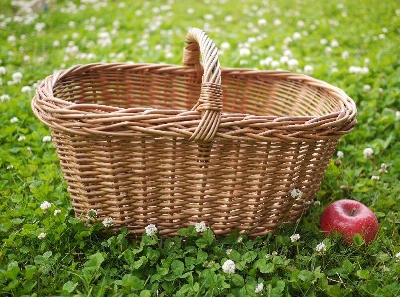 ヴィンテージドイツ ワンハンドル楕円バスケット