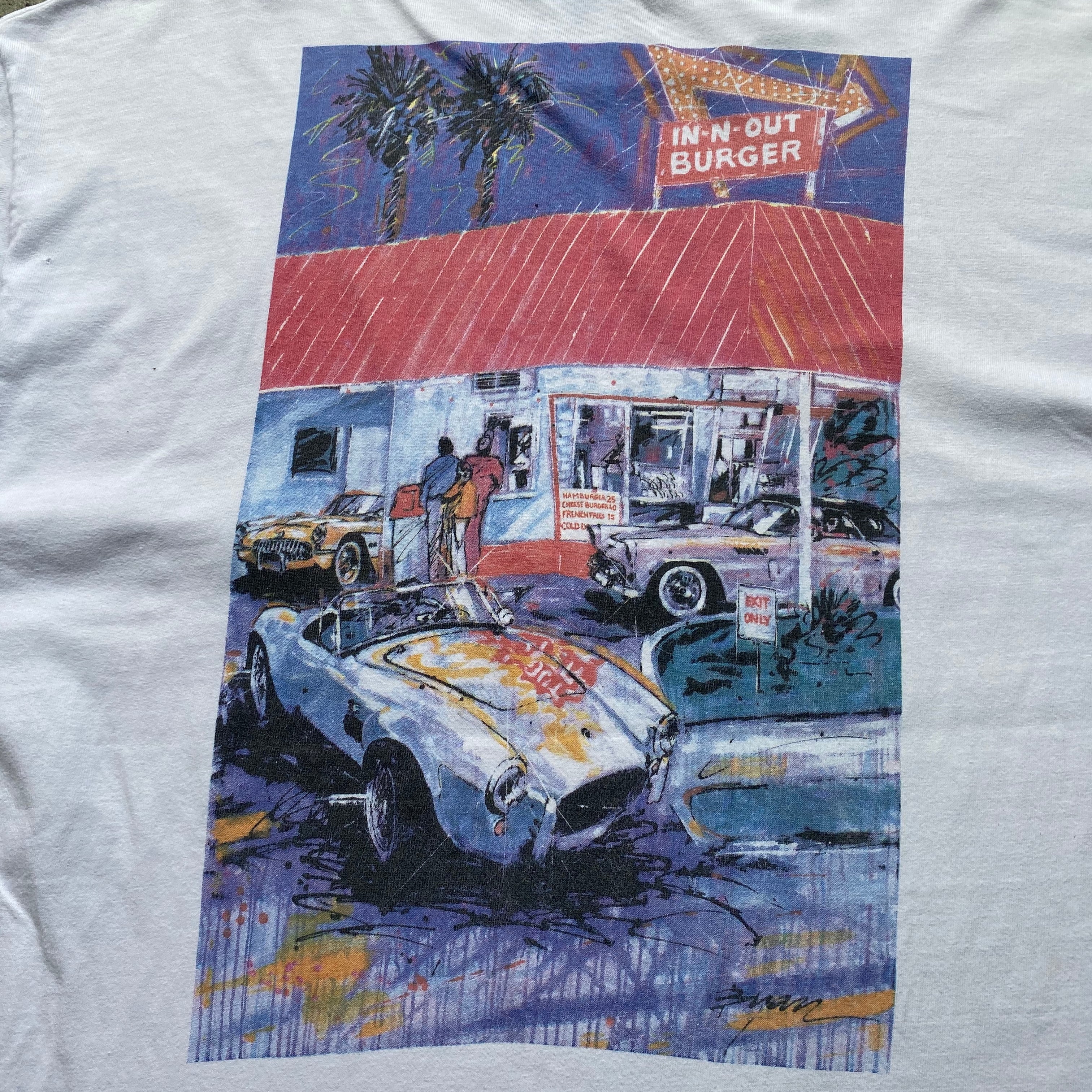 IN-N-OUT BURGER LAS VEGAS 両面プリント アドバタイジングTシャツ メンズL /eaa329463