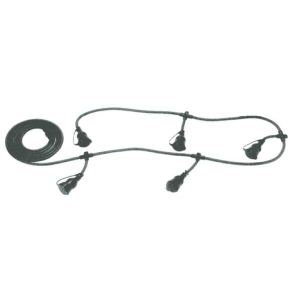 融雪マット 連結ケーブル 5分岐 5口 アラオ 電気で発熱するゴムマット用延長ケーブル 融雪マット3枚つなぐことが可能なサイズ