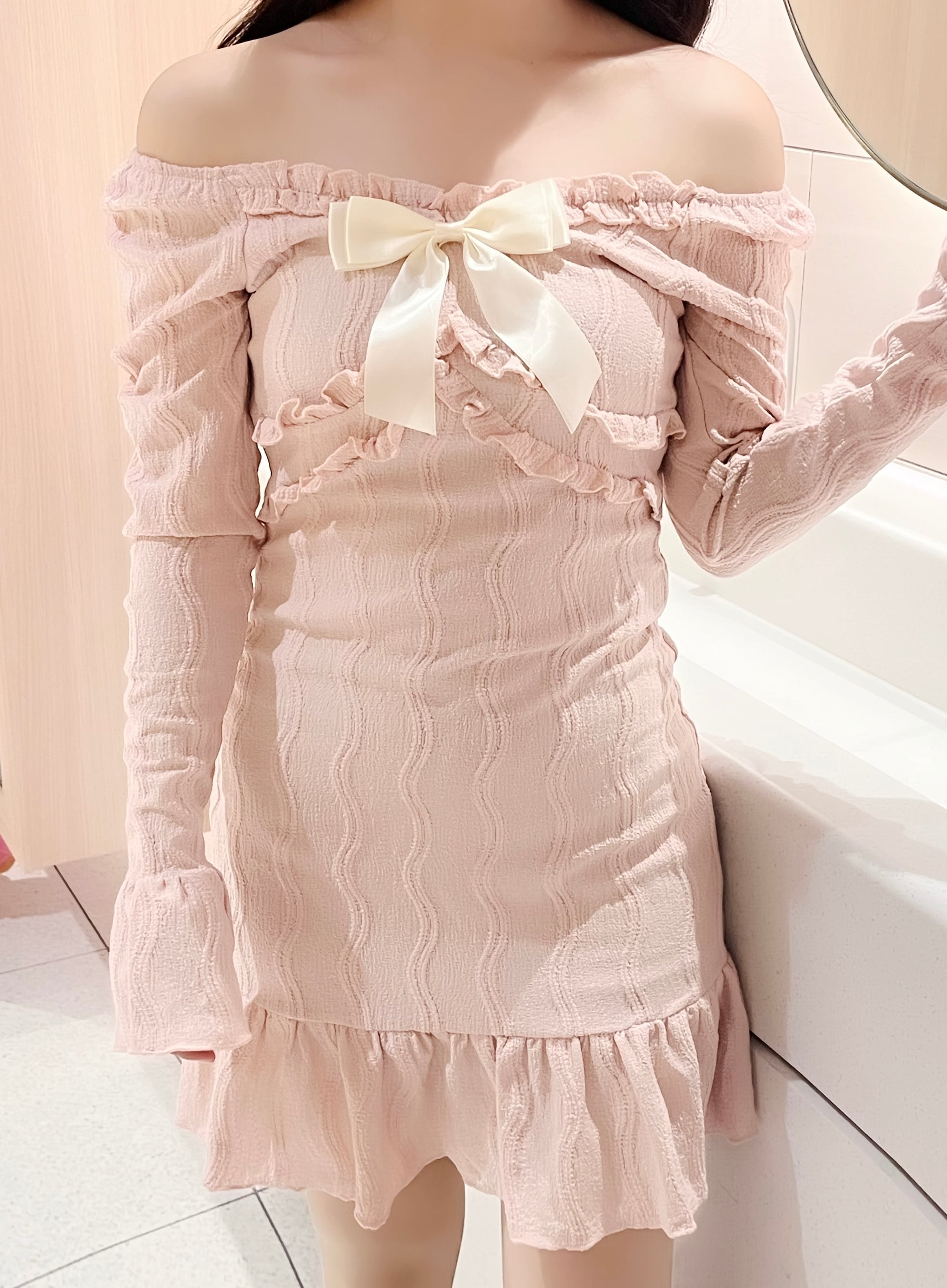 cutie pink frill op