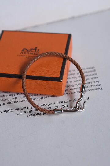 最高級】 HERMES 【オーディエンヌ ロープ リング】 エルメス シルバー  