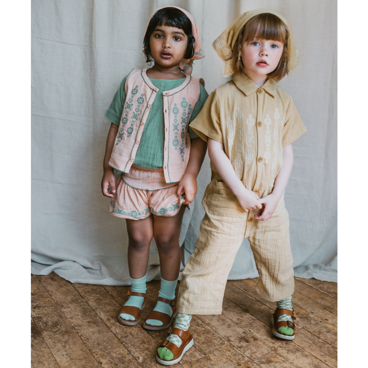MABLI FOLK OVERALLS - SANDSTONE_2