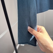 【予約1週間】2025くしゅモック指穴knit/ブルー