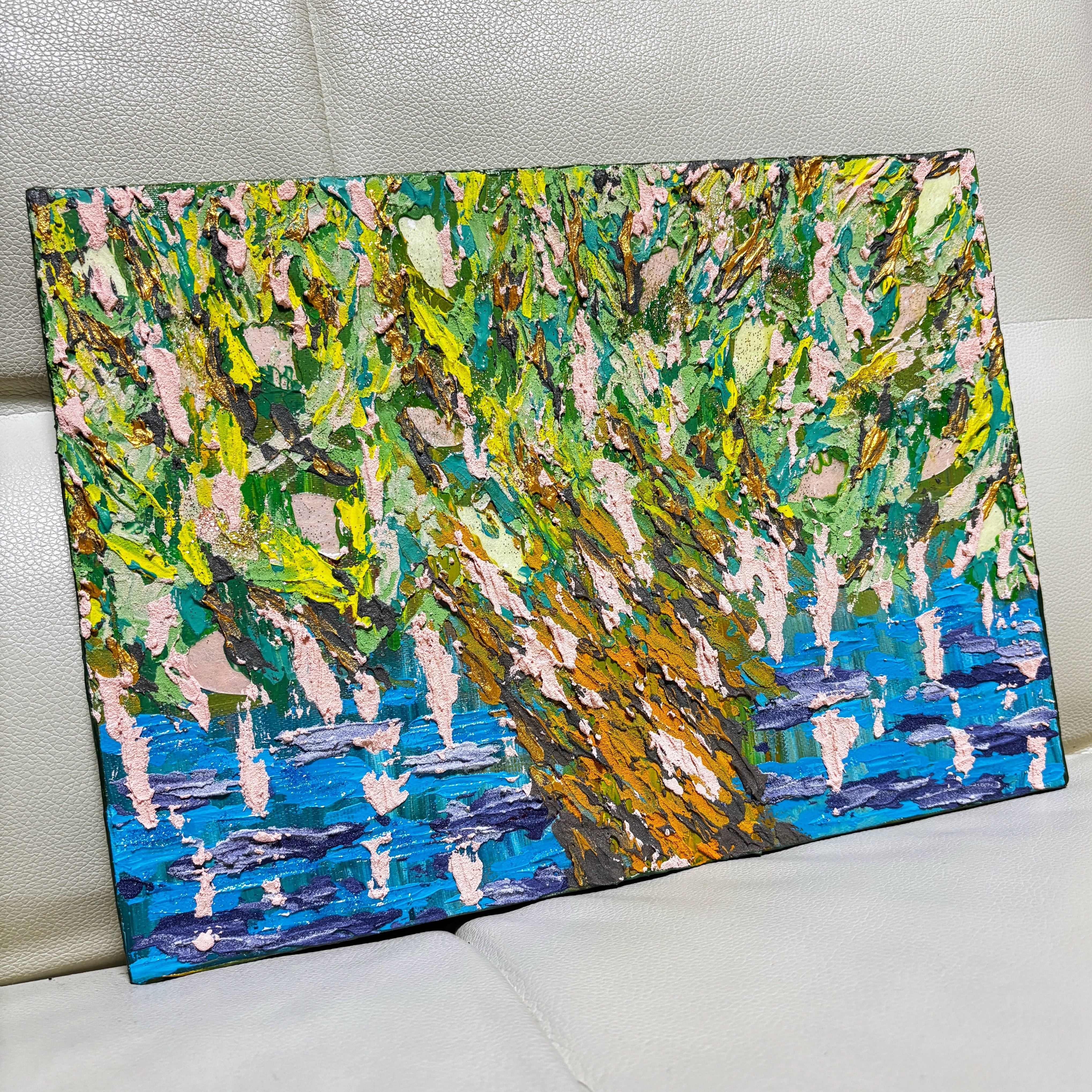 SOLD OUT 水彩画 風景画 画題「_虹色の落水」 | PAY ID