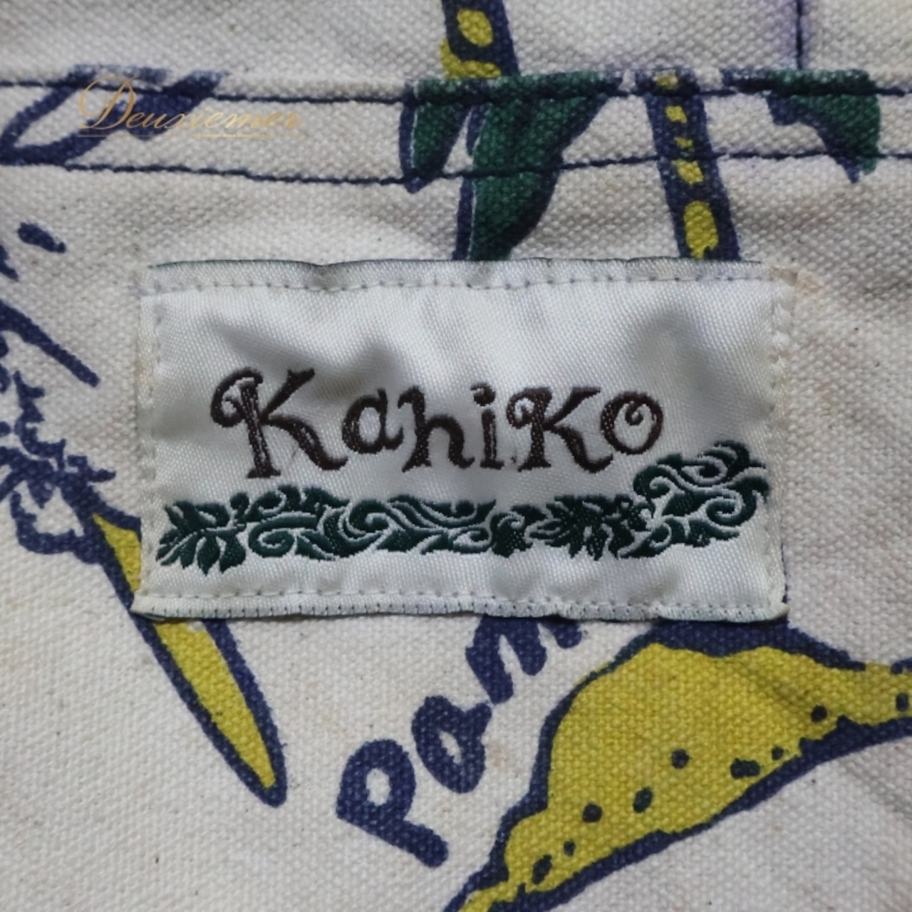 フラダンス 小物 バッグ トートバッグ カヒコ Kahiko ホワイト系 肩掛け カラフル 白 青 かわいい ハワイアン アロハ ハワイアンプリント フラ ダンス レッスン フラダンスバッグ トート ユニークデザイン ハワイ風 おしゃれ 旅行用カバン 軽量