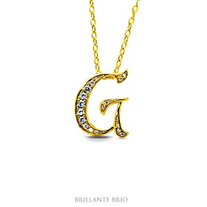initial necklace G