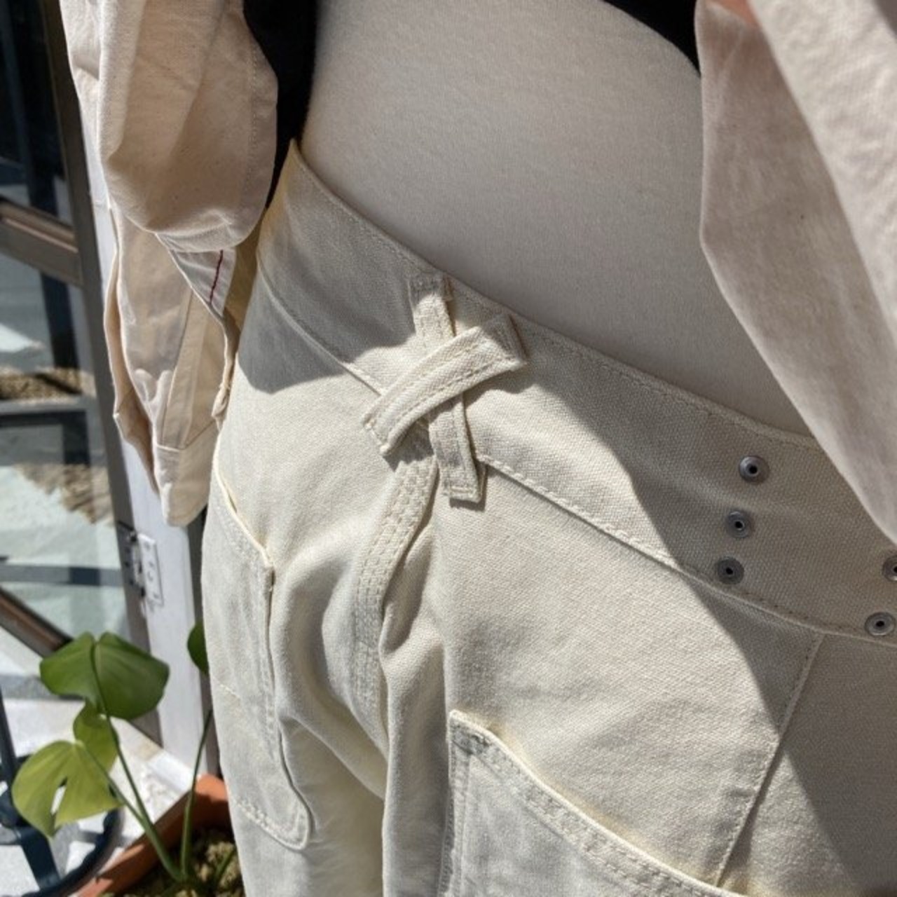 Topanga Men's　ホワイトデニムベイカーパンツ