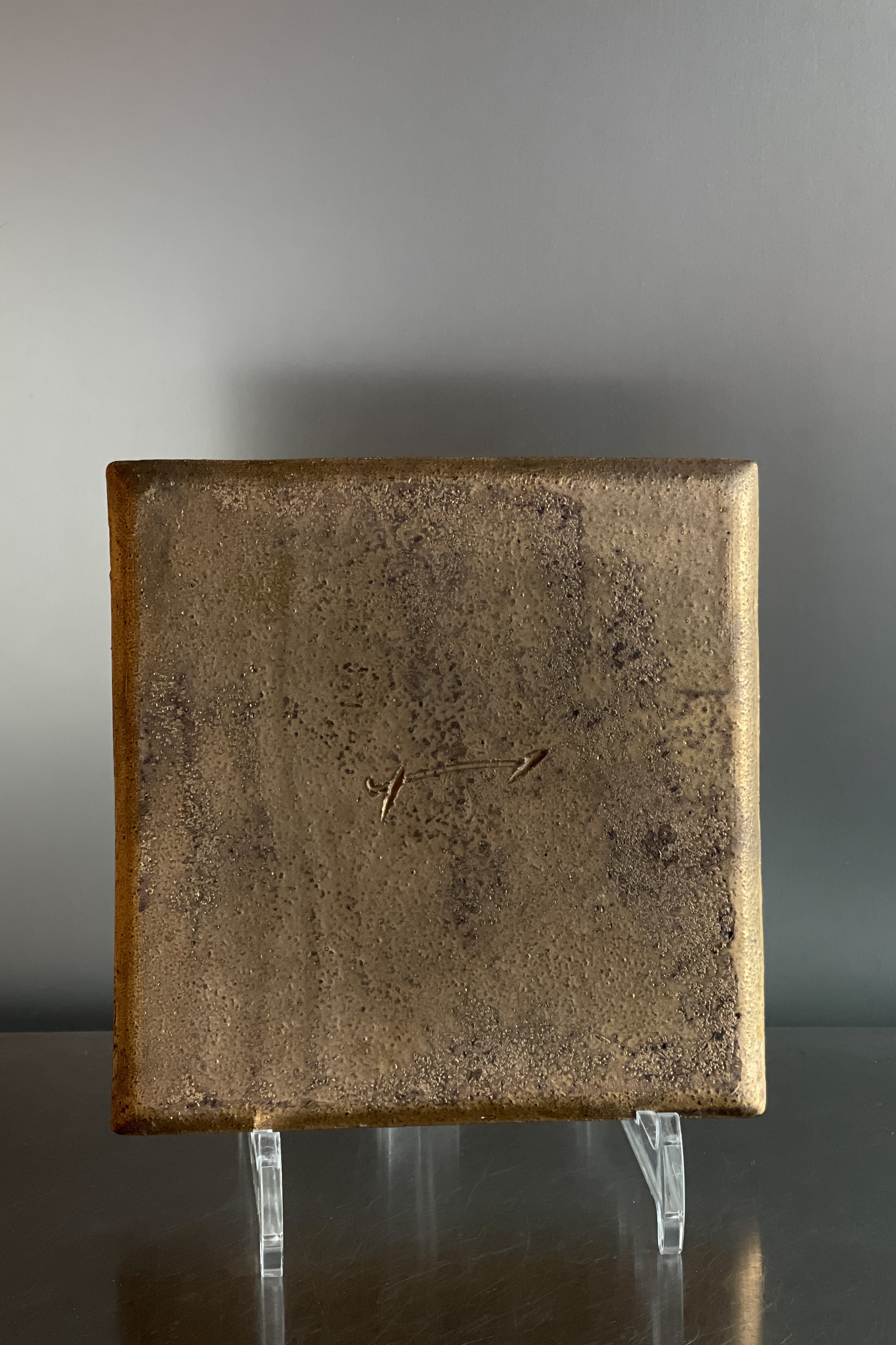 四方陶板皿 村上躍 作 | web-shop MITATE