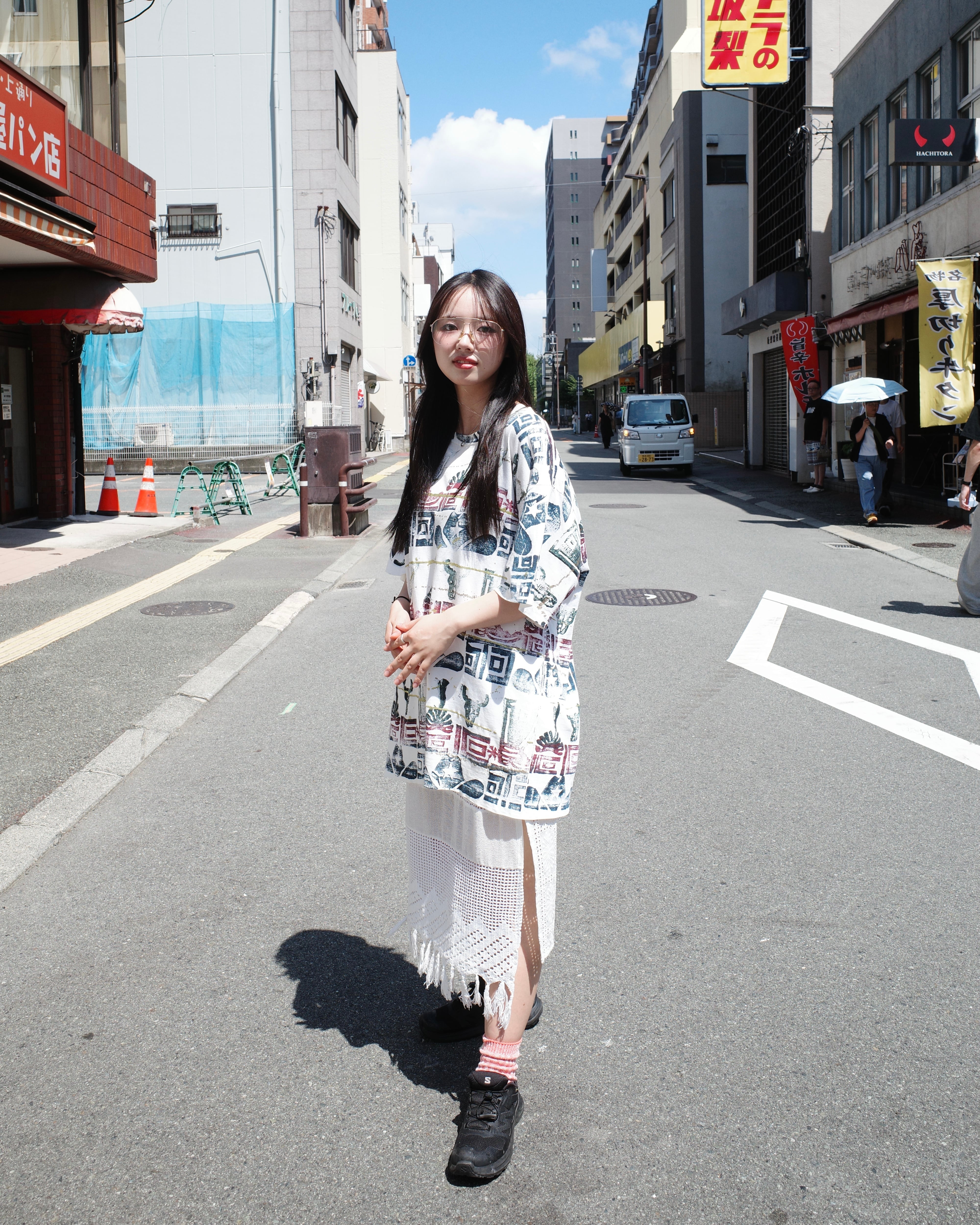 "Destination LA" Tribal Print S/S T-shirt