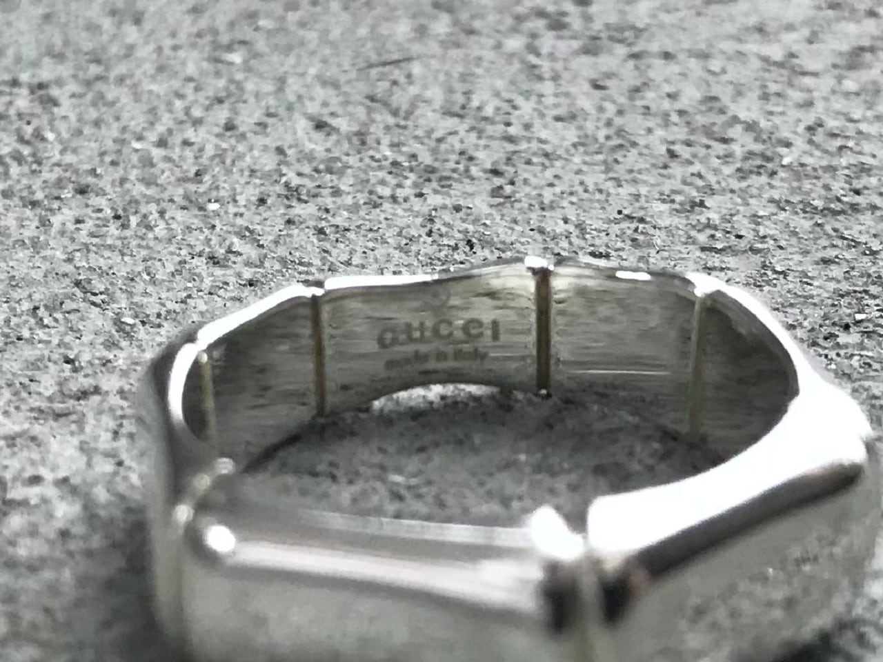 GUCCI bamboo ring silver 925 MADE IN ITALY | AFTER DARK