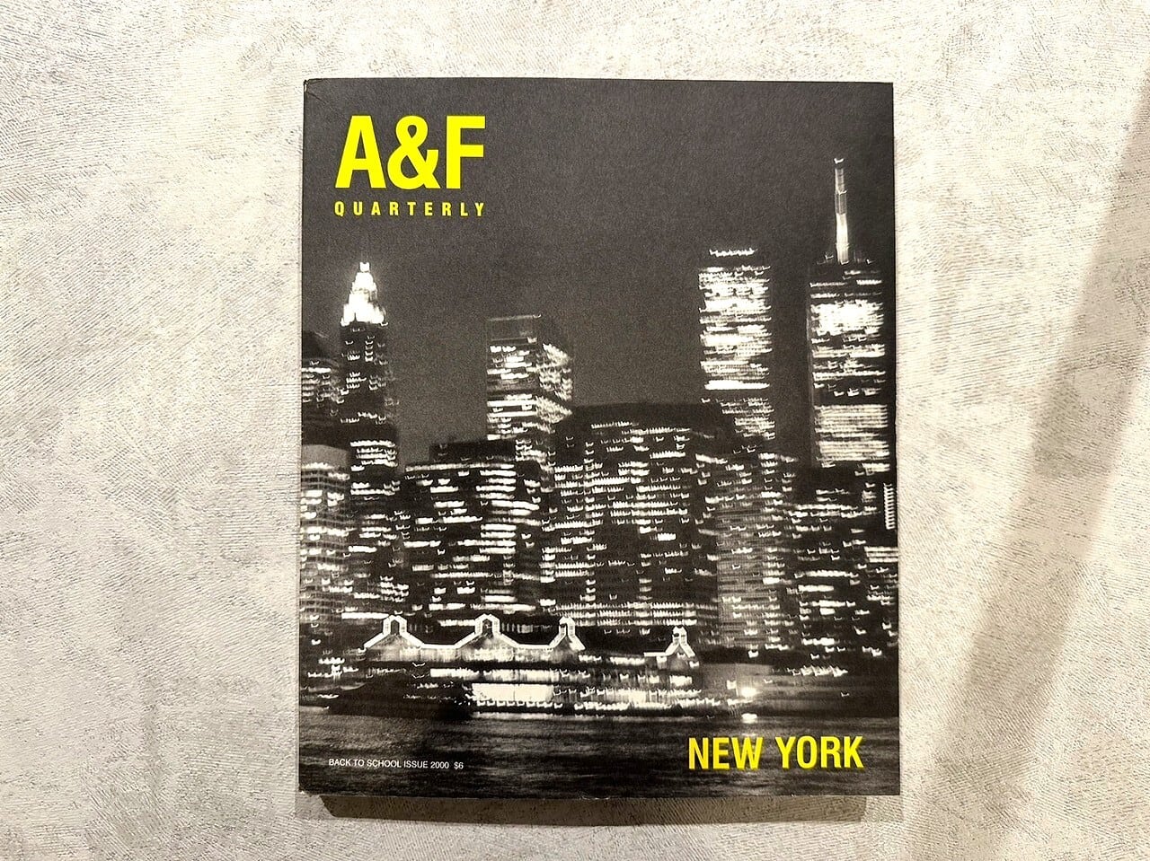 VF249】A&F Quarterly Back To School Issue 2000 NEW YORK /Bruce