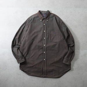 90s Ralph Lauren BIG SHIRT brown [M] 古着