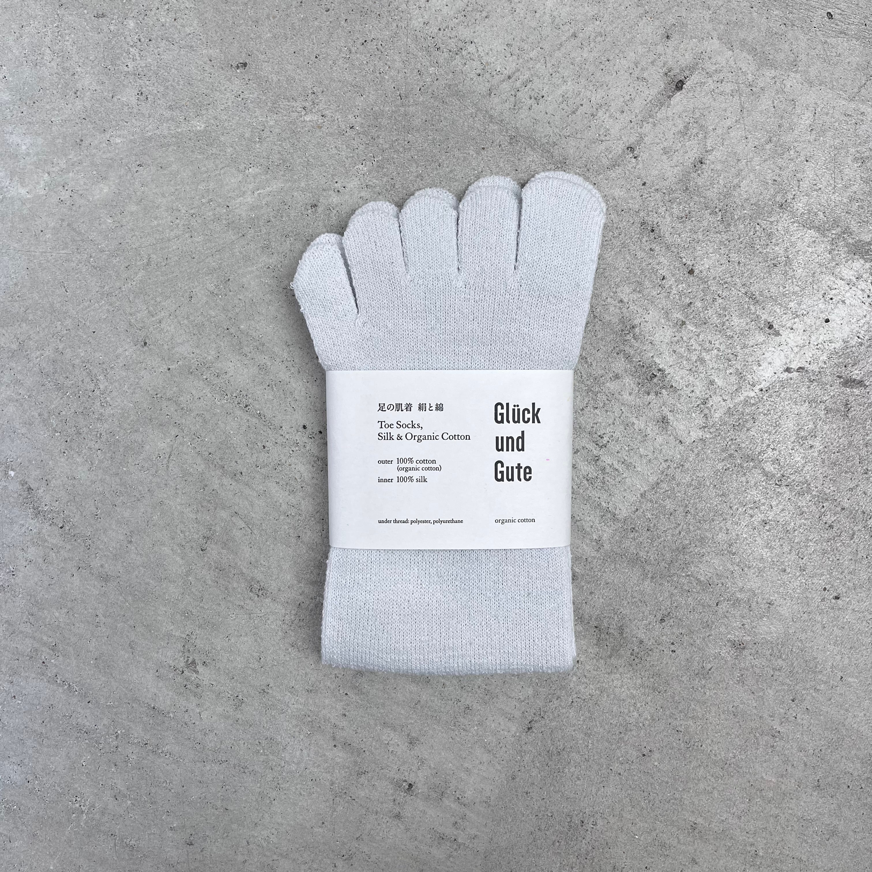 Glück und Gute / 【free size】Toe socks Organic cotton&silk