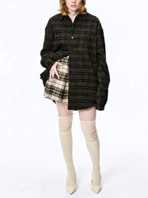 【25AW】MASU エムエーエスユー / SHAGGY PLAID SHIRT / ネルシャツ