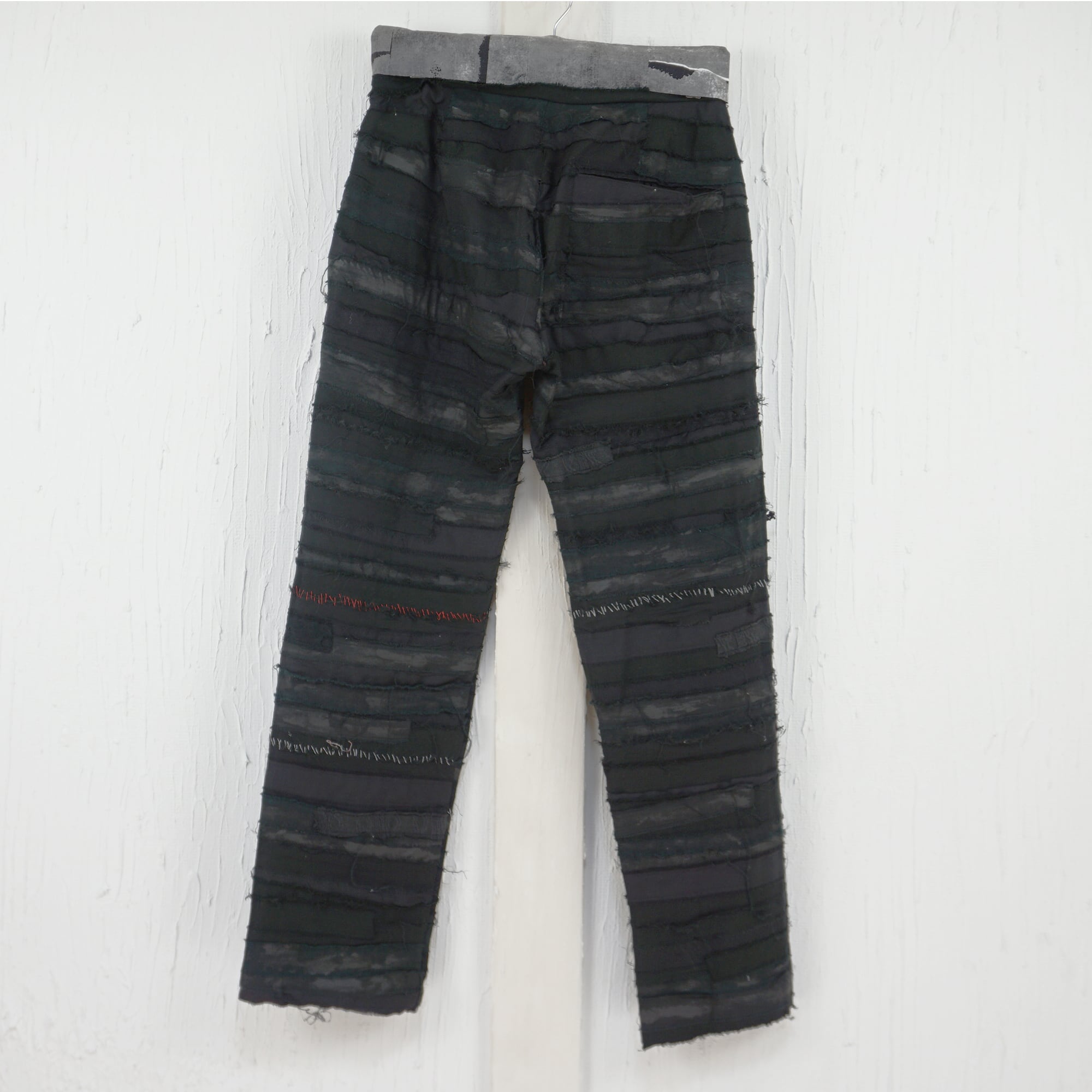 TN21AW101 JIKKENPANTS CRUST PANTS color:BK リメイク クラストパンツ