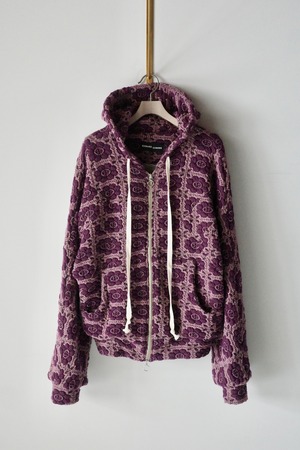 EDWARD CUMING  【VERTICAL GARDEN FLEX HOODIE -PLUM-】