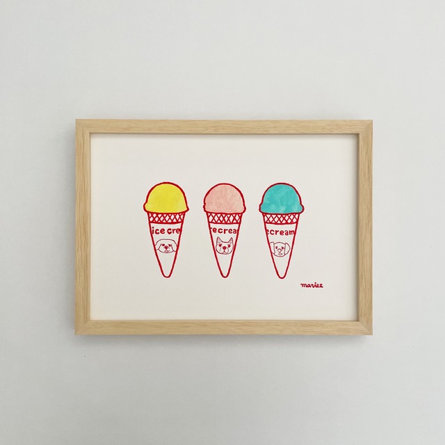 原画「Happy icecream」