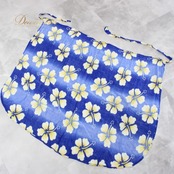社交ダンス 衣装 スカート レッスンウェア ブルー系 イエロー系 青 黄色 花柄 巻きスカート ラップスカート ハイビスカス ハワイアン 練習着 カジュアル レディース リゾート 華やか 派手 かわいい ポップ 軽い ロングスカート 鮮やか
