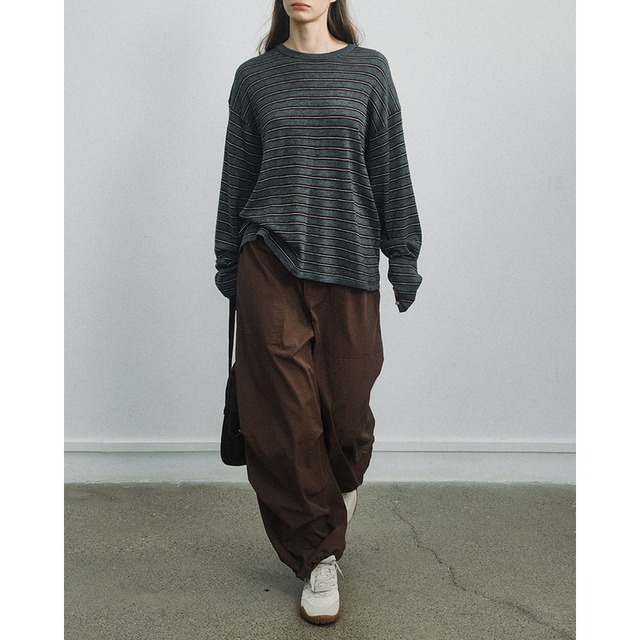 multi border oversize knit    101667