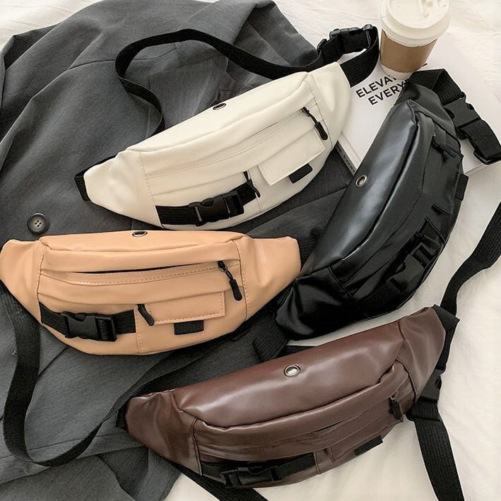 メンズっぽ ボディバッグ Puレザー ウエストポーチ 収納豊富 イヤホンホール シンプル カジュアル スポーティー ストリート Lamitte Deco トレンド 韓国ファッション ショップ Base店