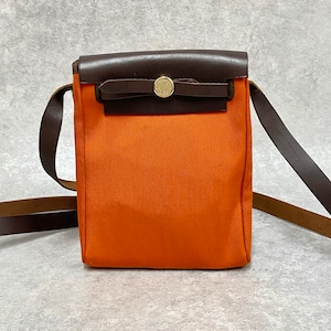 HERMES エルメス エールバッグTPM ショルダーバッグ オレンジ レッド 6114-202202