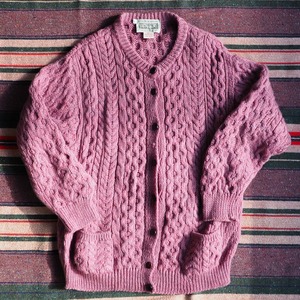 80~90s Aran Sweater Market Fisherman Cardigan
