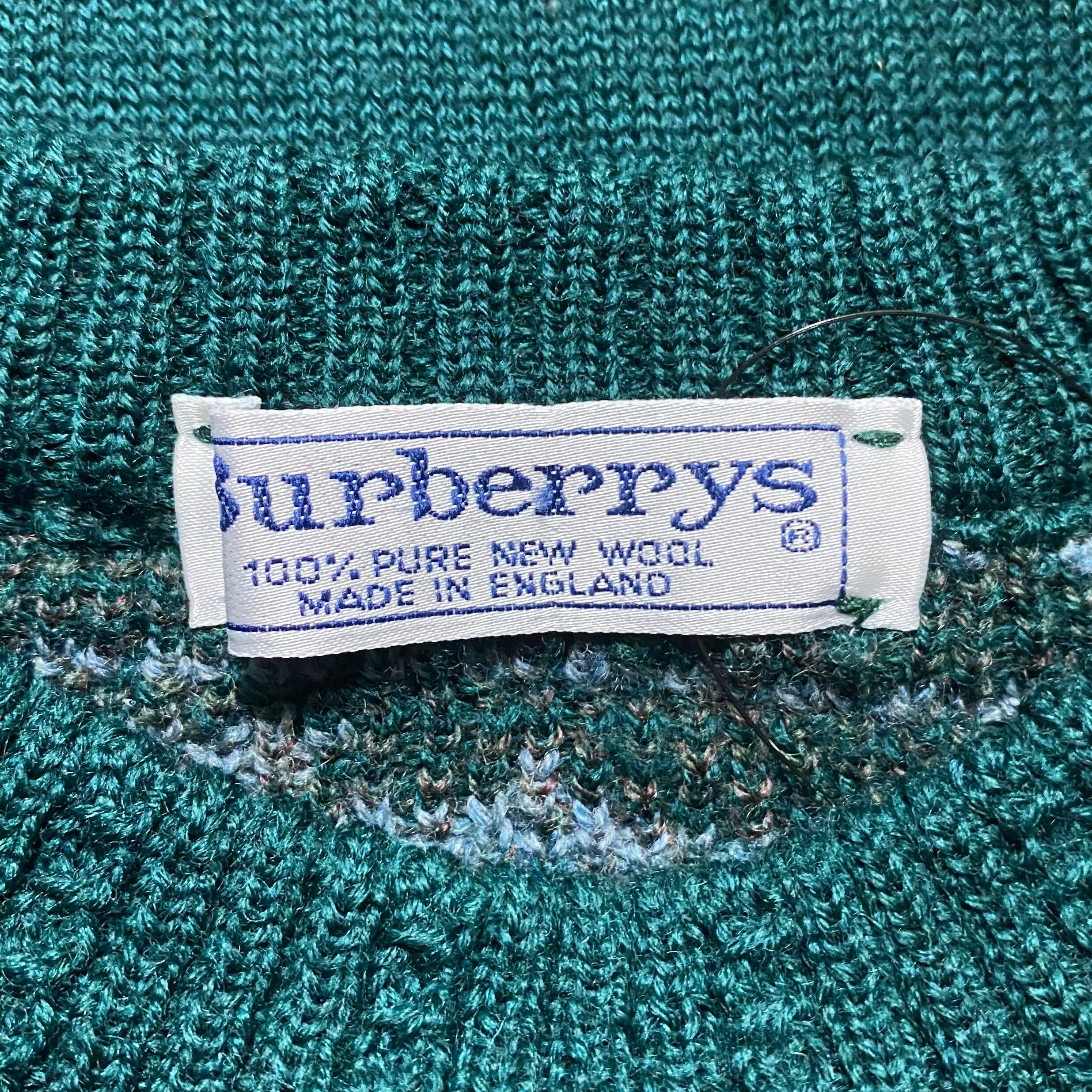 vintage BURBERRYS wool sweater made in ENGLAND | NOIR ONLINE
