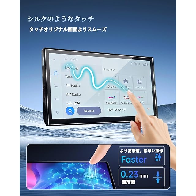 SHAOHAO 2枚セット ホンダ N-BOX JF5/6型 3代目 ナビフィルム 9インチ