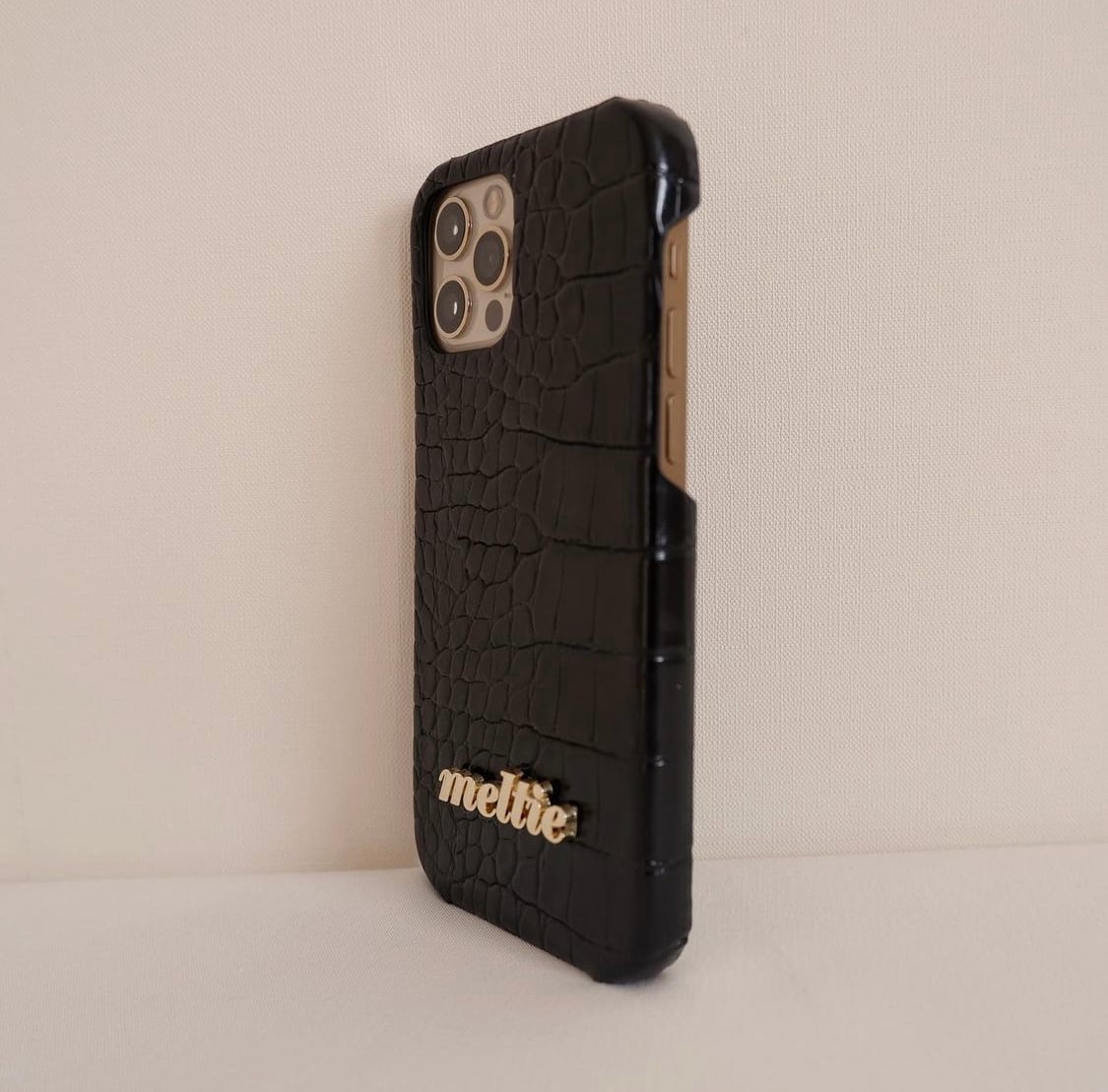 milky croco iphone case - iphone12, 12pro