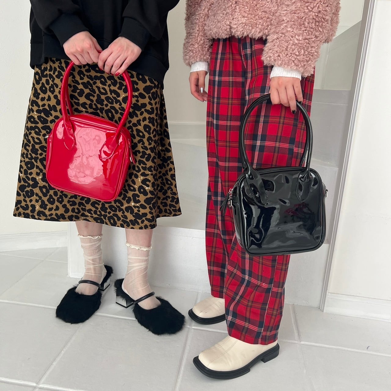 2wayエナメルスクエアバッグ_LN01904 | lanan(ラナン)