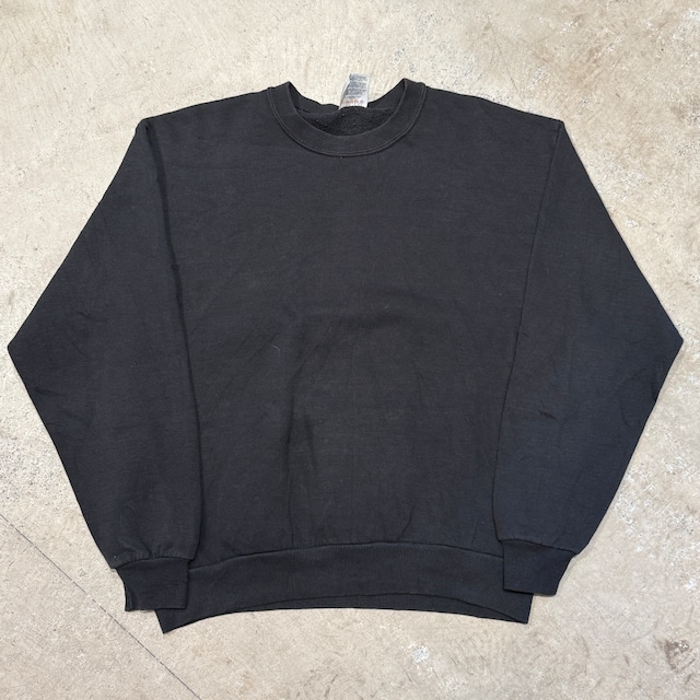 1990'S JERZEES BLACK SOLID SWEAT SHIRT
