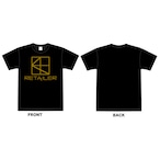 retailer LOGO Tシャツ(カラー:ブラック/ゴールド) -送料無料-